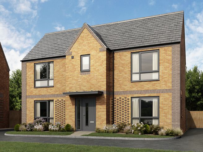 3 bedroom house - artist's impression subject to change. Computer generated image is representative of the house type and not the specified plot as some details may vary.